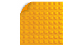 Самоклеящаяся тактильная плитка ПУ, квадратный риф, 500х500х7 мм